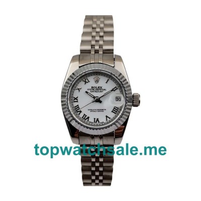 UK 26MM White Dials Rolex Lady-Datejust 79174 Replica Watches