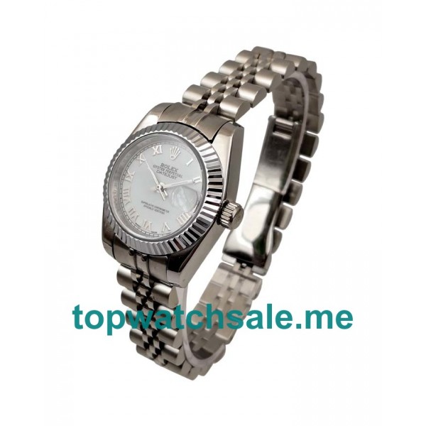 UK 26MM White Dials Rolex Lady-Datejust 79174 Replica Watches