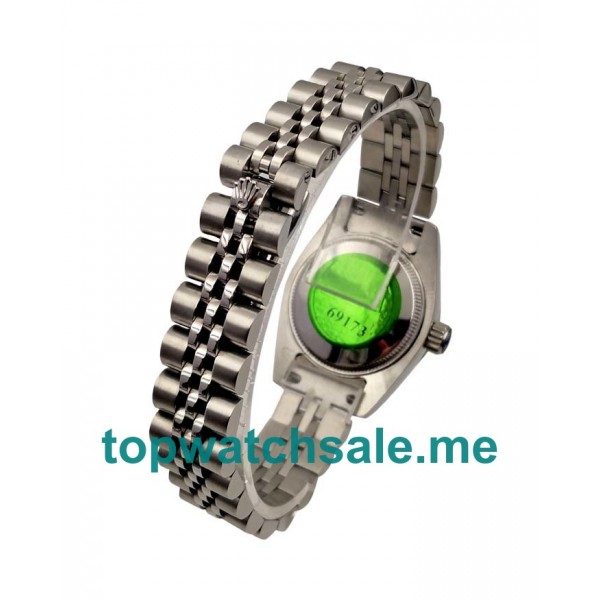 UK 26MM Black Mother Of Pearl Dials Rolex Lady-Datejust 79174 Replica Watches