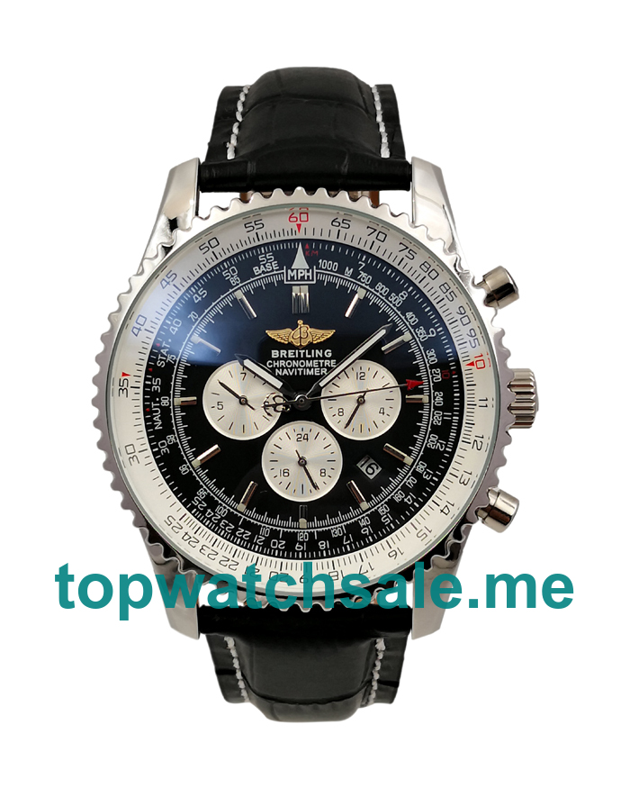 UK 46MM Black Dials Breitling Navitimer AB0127211C1A1 Replica Watches
