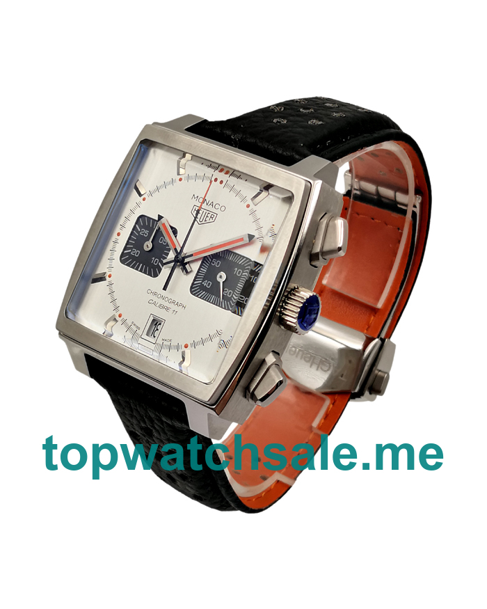 UK 37.5MM Silver Dials TAG Heuer Monaco CAW211C.FC6241 Replica Watches