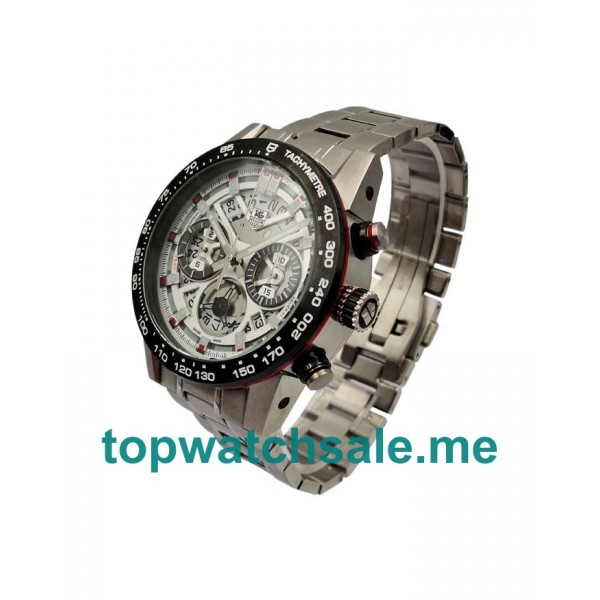 UK 46MM White Skeleton Dials TAG Heuer Carrera 171759 Replica Watches