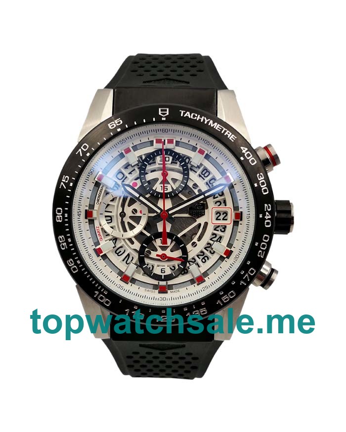UK 46MM Skeleton Dials Replica TAG Heuer Carrera CAR201V.FT6046 Watches