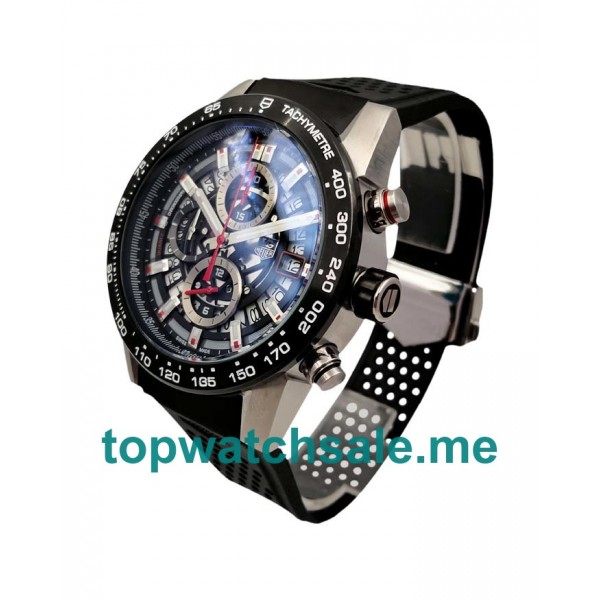 UK 46MM Black Skeleton Dials Replica TAG Heuer Carrera CAR2A1Z.FT6044 Watches