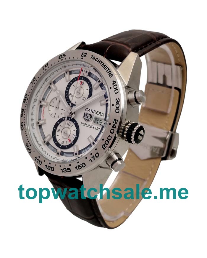 UK 45MM White Dials TAG Heuer Carrera CAR208Z.FT6046 Replica Watches