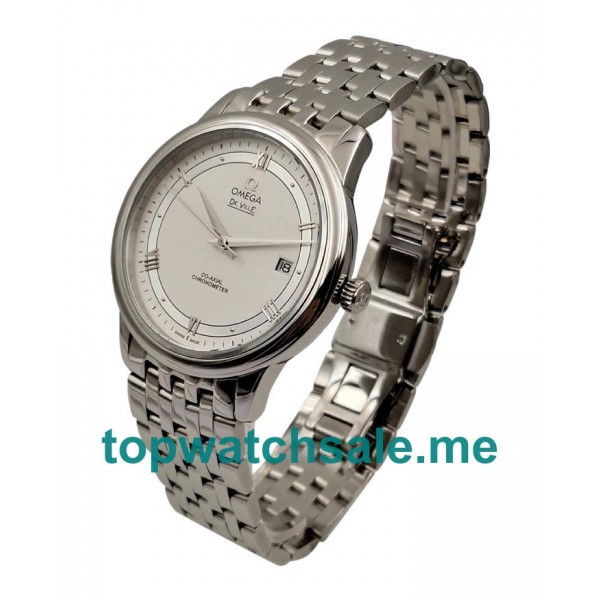 UK 40MM White Dials Omega De Ville Hour Vision 424.10.37.20.04.001 Replica Watches