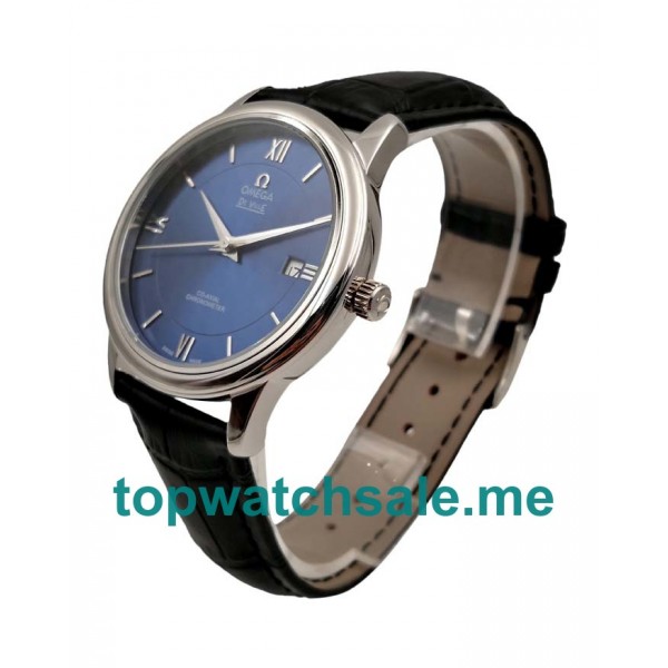 UK 39.5MM Replica Omega De Ville Hour Vision 424.13.40.20.03.001 Blue Dials Watches