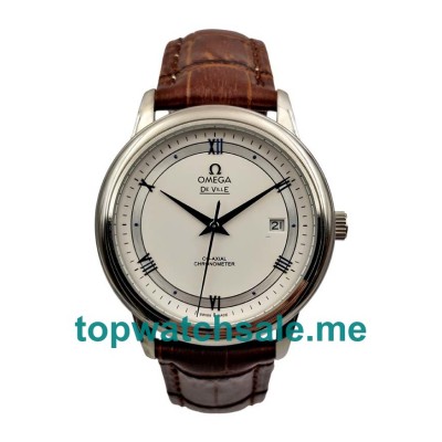 UK 39.5MM Steel Cases Replica Omega De Ville Hour Vision 424.13.40.20.02.002 Watches