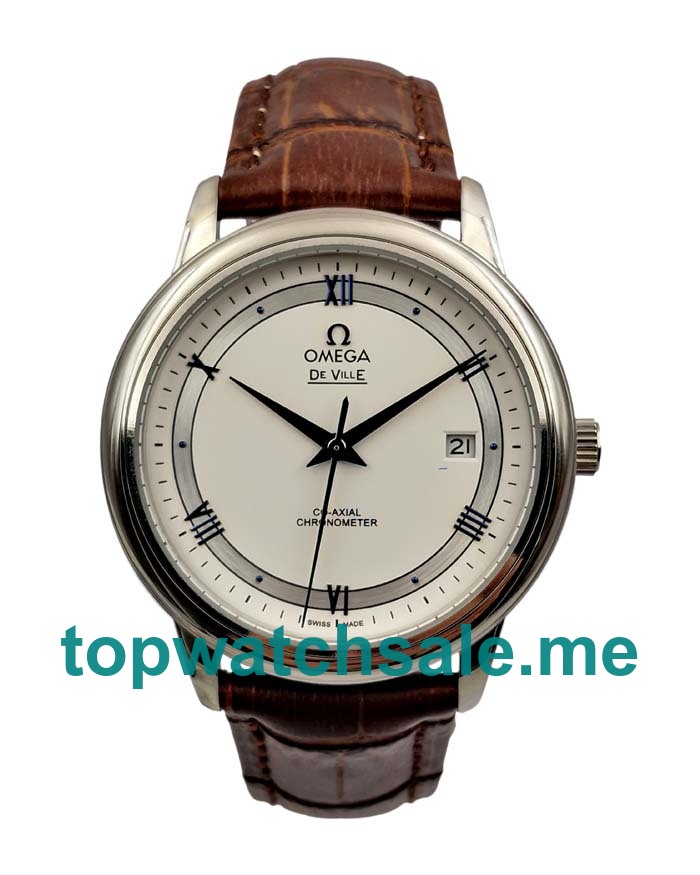 UK 39.5MM Steel Cases Replica Omega De Ville Hour Vision 424.13.40.20.02.002 Watches
