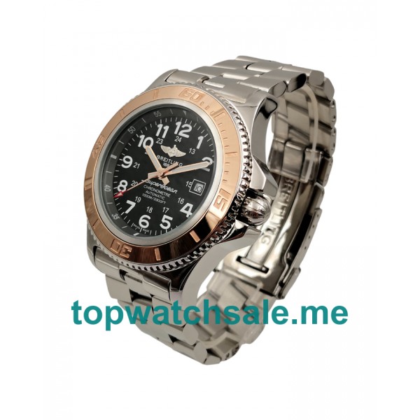 UK AAA Quality Breitling Superocean A17392 Replica Watches With Black Dials For Sale