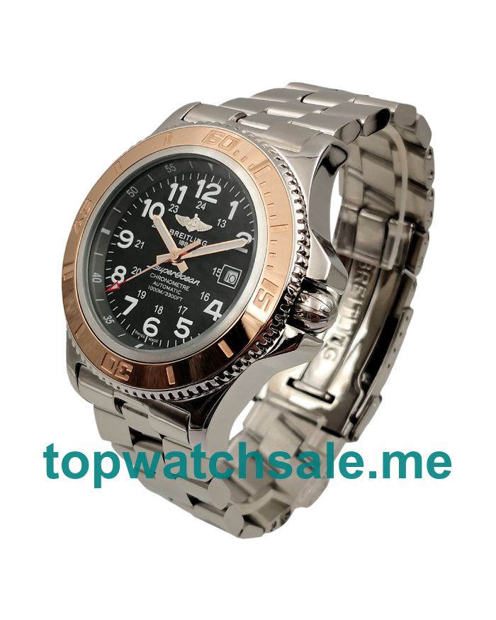 UK AAA Quality Breitling Superocean A17392 Replica Watches With Black Dials For Sale
