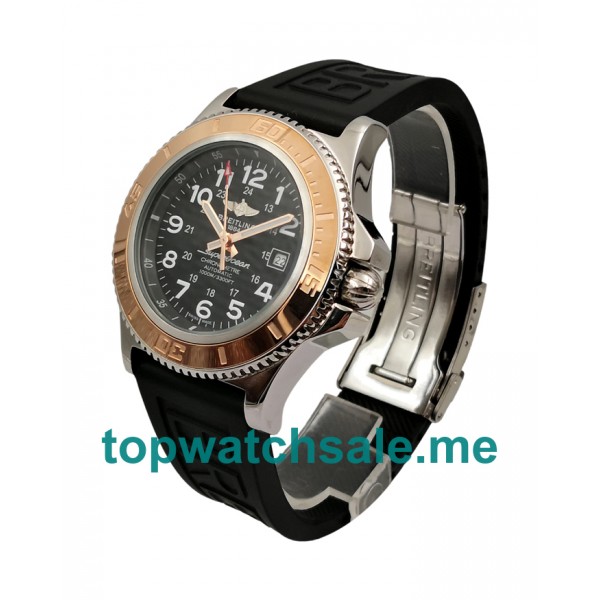 UK 44MM Black Dials Breitling Superocean A17392 Replica Watches