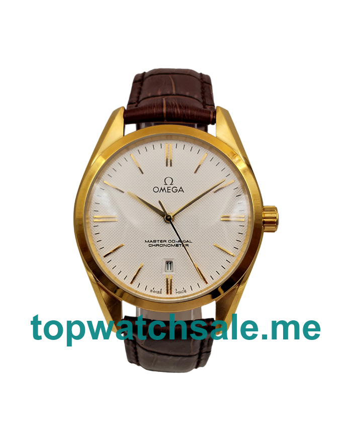 UK 40MM Gold Replica Omega De Ville Hour Vision 432.53.40.21.02.001 Watches