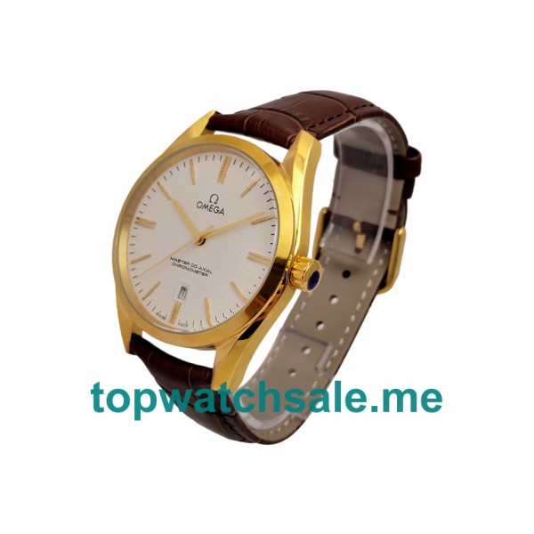 UK 40MM Gold Replica Omega De Ville Hour Vision 432.53.40.21.02.001 Watches