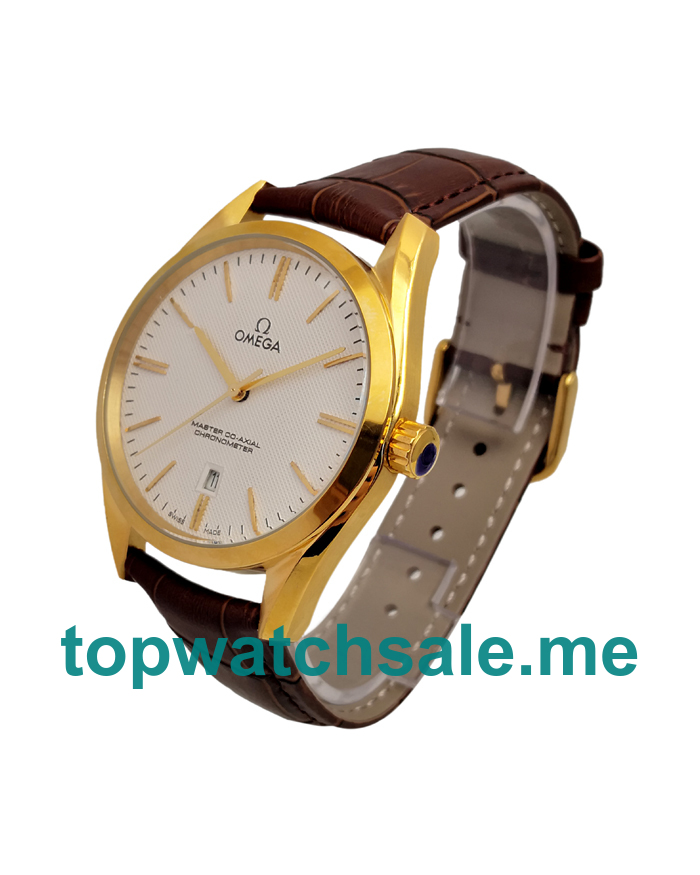 UK 40MM Gold Replica Omega De Ville Hour Vision 432.53.40.21.02.001 Watches