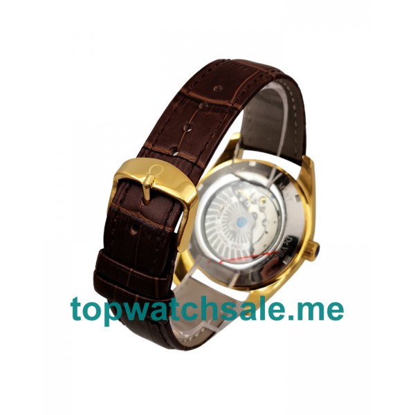UK 40MM Gold Replica Omega De Ville Hour Vision 432.53.40.21.02.001 Watches