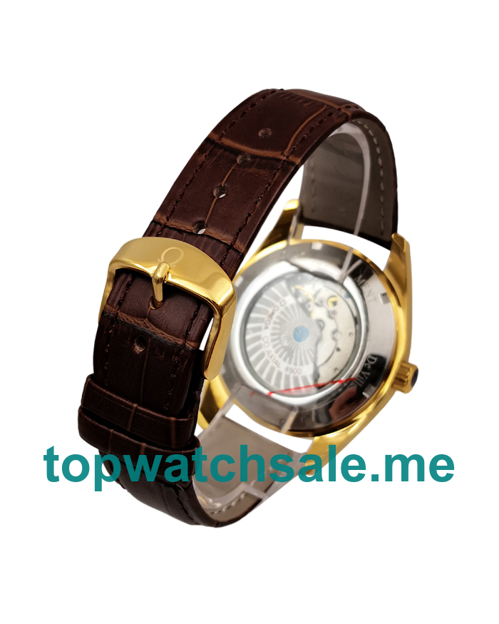 UK 40MM Gold Replica Omega De Ville Hour Vision 432.53.40.21.02.001 Watches