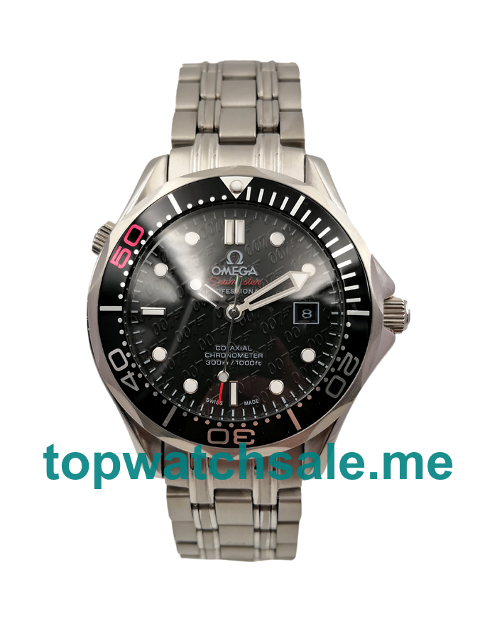 UK 41MM Black Dials Omega Seamaster 300 M 212.30.41.20.01.005 Replica Watches