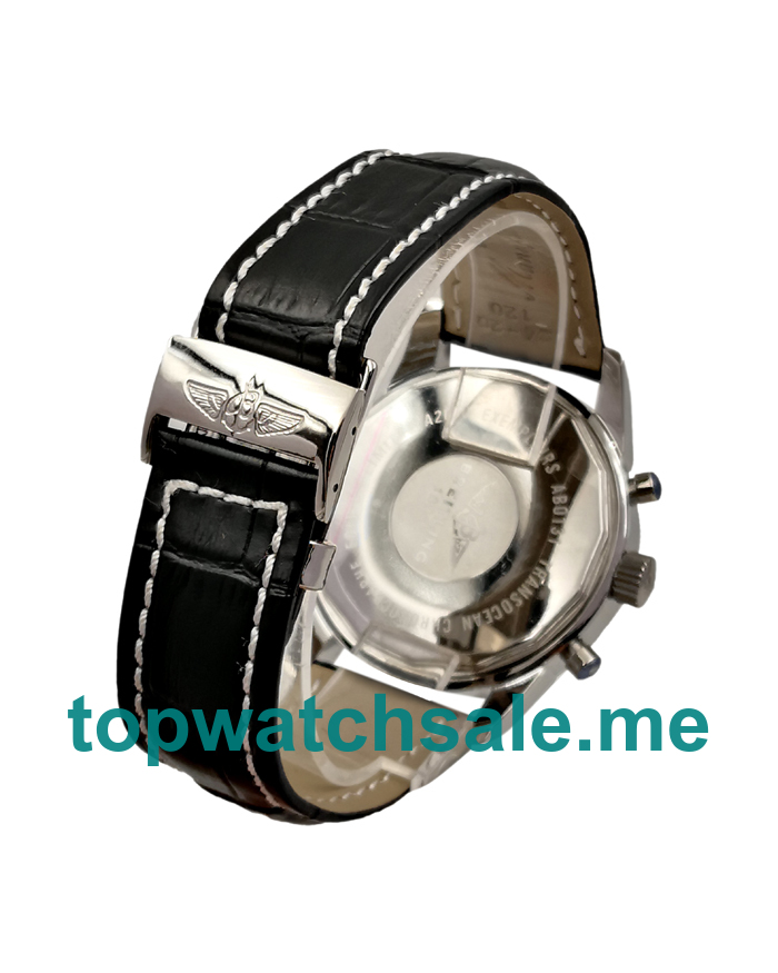 UK 46MM Black Dials Breitling Transocean AB015212 Replica Watches