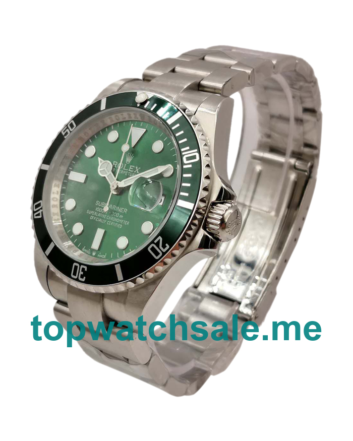 UK 40MM Green Dials Rolex Submariner 116610 LV Replica Watches