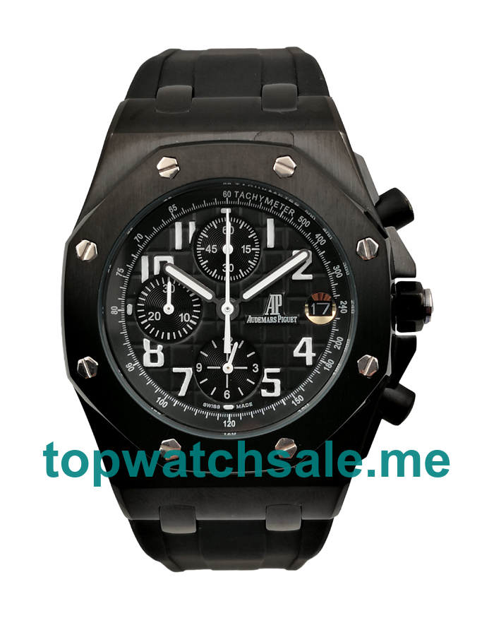 UK 42MM Replica Audemars Piguet Royal Oak Offshore 26170ST Black Steel Watches