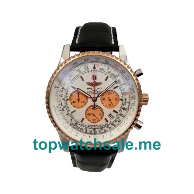 UK 46.5MM White Dials Breitling Navitimer UB012721 Replica Watches