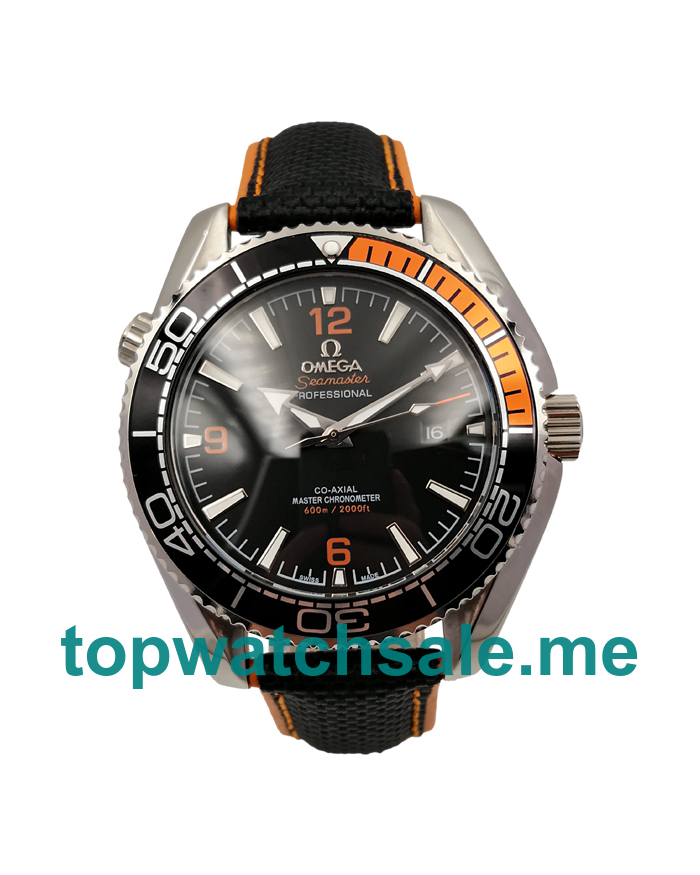 UK 43.5MM Replica Omega Seamaster Planet Ocean 215.32.44.21.01.001 Black Dials Watches