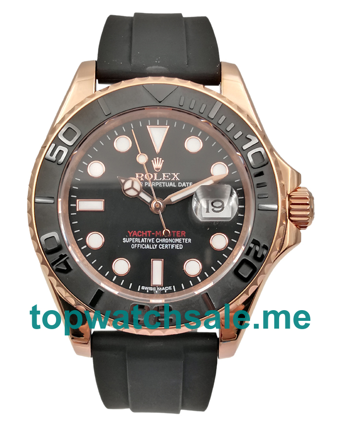 UK Perfect Replica Rolex Yacht-Master 116655 Watches With Rose Gold Cases For Sale
