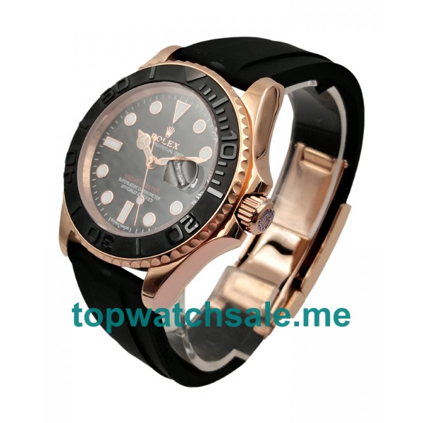 UK Perfect Replica Rolex Yacht-Master 116655 Watches With Rose Gold Cases For Sale