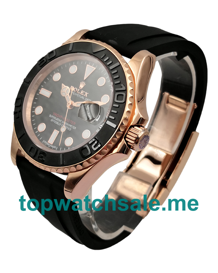UK Perfect Replica Rolex Yacht-Master 116655 Watches With Rose Gold Cases For Sale