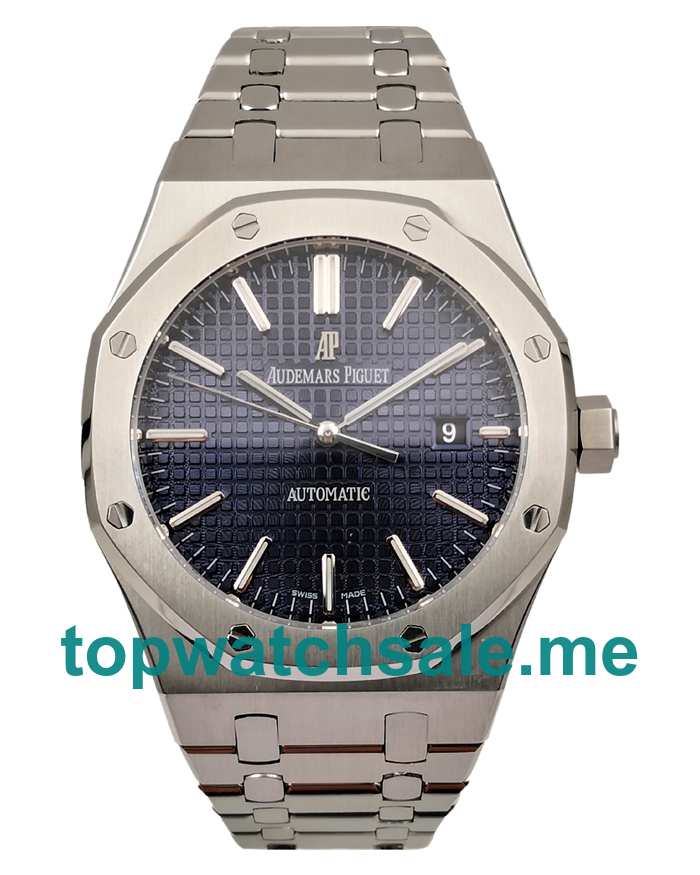 UK 41MM Blue Dials Audemars Piguet Royal Oak 15400ST.OO.1220ST.03 Replica Watches