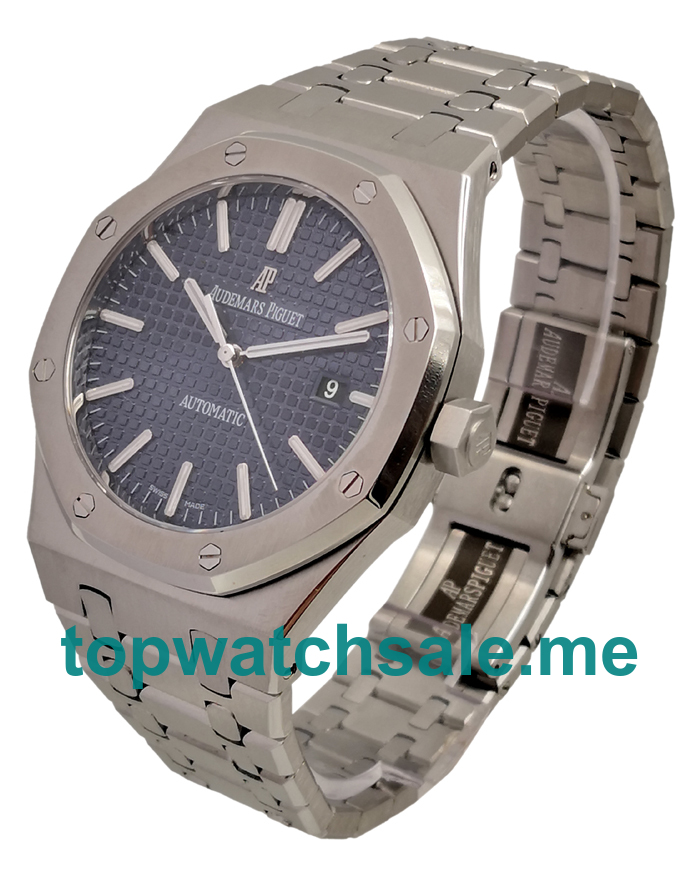 UK 41MM Blue Dials Audemars Piguet Royal Oak 15400ST.OO.1220ST.03 Replica Watches