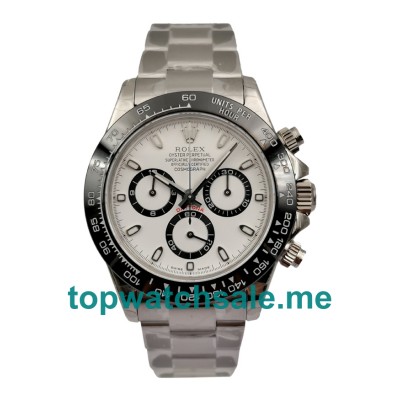 UK Swiss Made Rolex Daytona 116500 Replica Watches With White Dials For Sale
