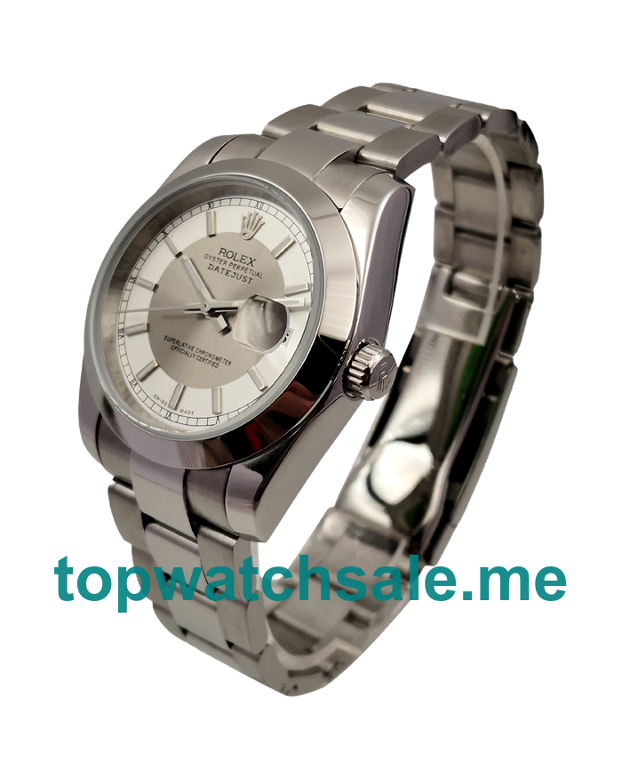 UK 36MM White Dials Rolex Datejust 116234 Replica Watches