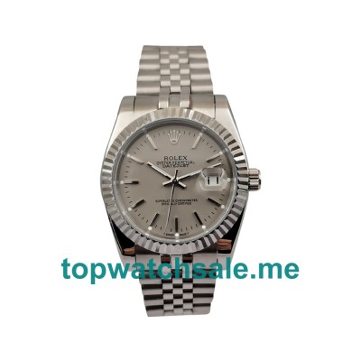 UK 36MM Grey Dials Rolex Datejust 16234 Replica Watches