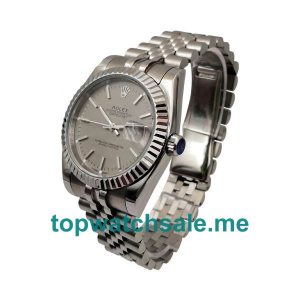 UK 36MM Grey Dials Rolex Datejust 16234 Replica Watches