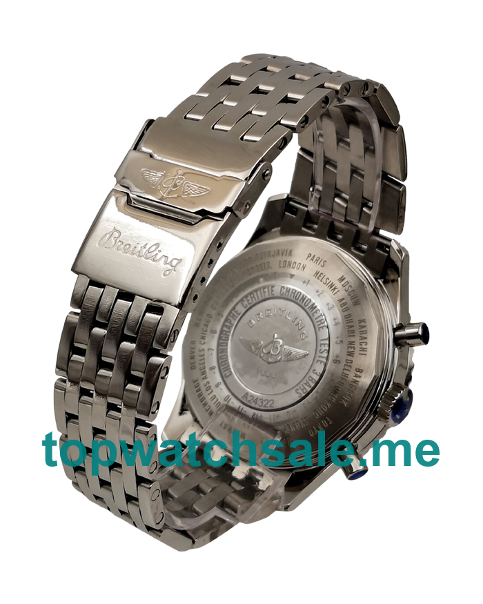 UK Cheap Breitling Navitimer World A24322 Replica Watches With Blue Dials For Men