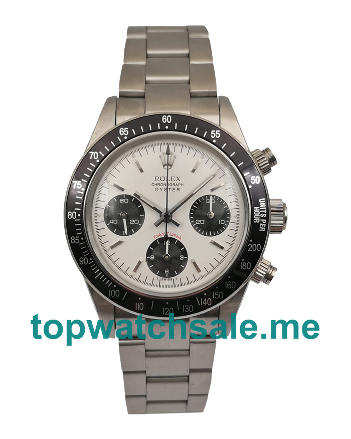 UK Swiss Movement Rolex Daytona Ref.6263 Fake Watches With White Dials Online