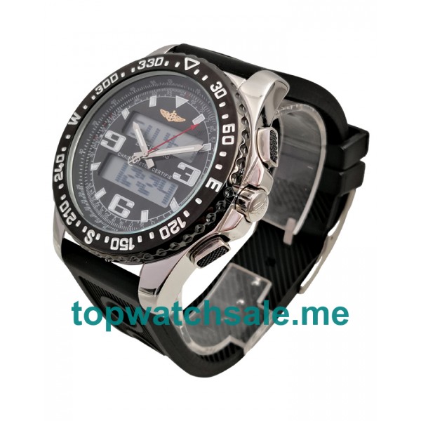 UK 44MM Black Dials Breitling Professional Airwolf Raven A78364 Replica Watches
