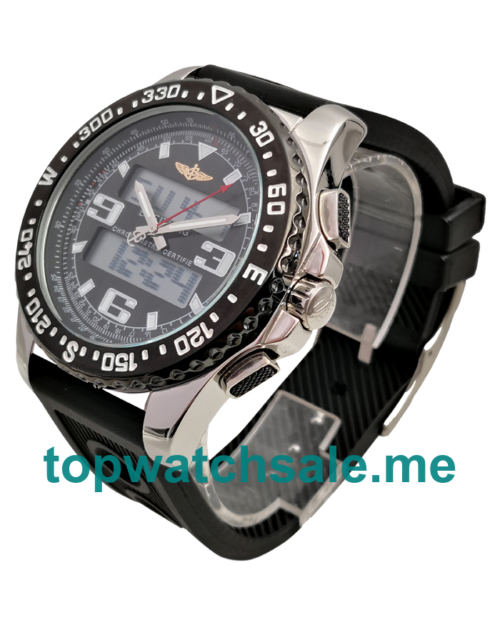UK 44MM Black Dials Breitling Professional Airwolf Raven A78364 Replica Watches