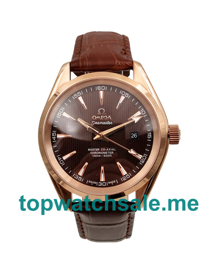 UK 42MM Coffee Dials Omega Seamaster Aqua Terra 231.53.39.21.06.001 Replica Watches