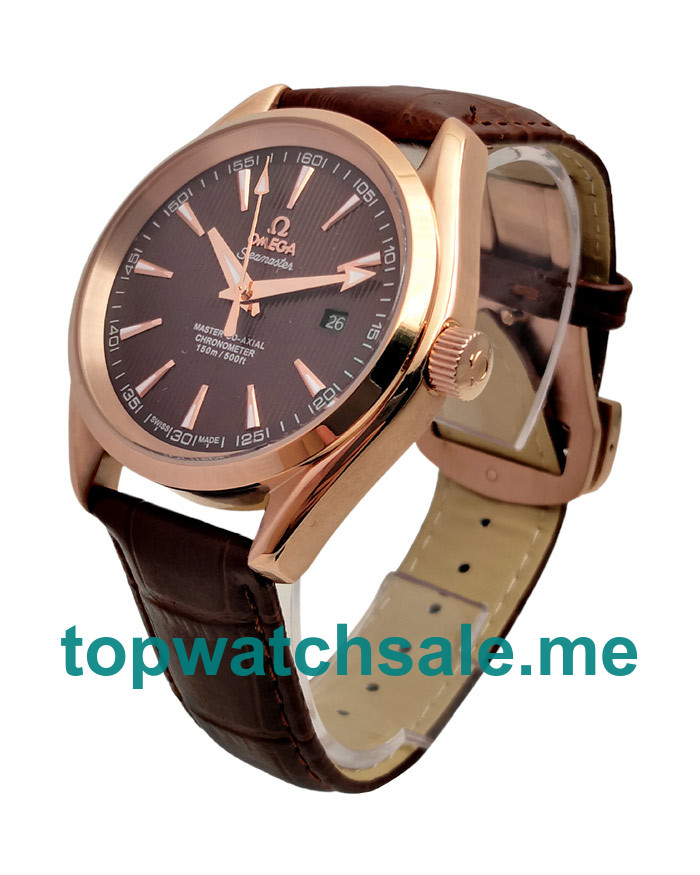 UK 42MM Coffee Dials Omega Seamaster Aqua Terra 231.53.39.21.06.001 Replica Watches