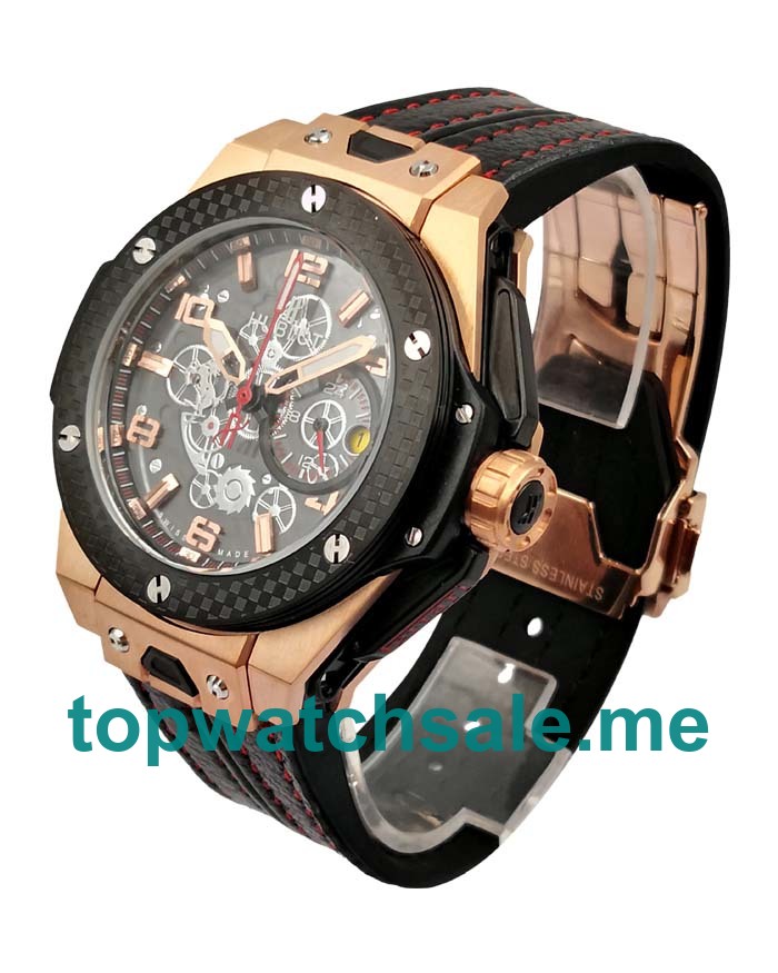 UK 44MM Black Bezels Replica Hublot Big Bang 401.OQ.0123.VR Watches