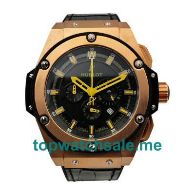 UK 46MM Rose Gold Replica Hublot King Power 171626 Watches