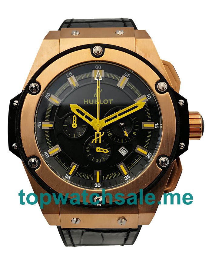 UK 46MM Rose Gold Replica Hublot King Power 171626 Watches
