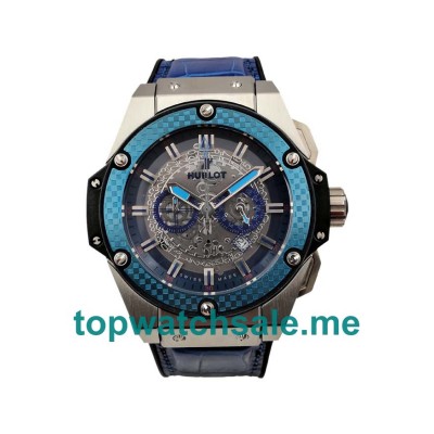 UK 46MM Blue Bezels Hublot King Power 701.NQ.0137.GR.SPO14 Replica Watches