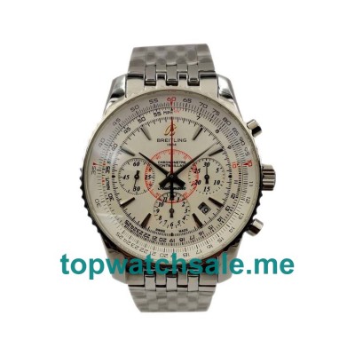 UK Top Quality Breitling Montbrillant A41330 Replica Watches With White Dials For Men