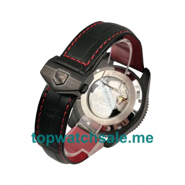 UK 46MM Black Dials TAG Heuer Grand Carrera CAV518B.FC6237 Replica Watches