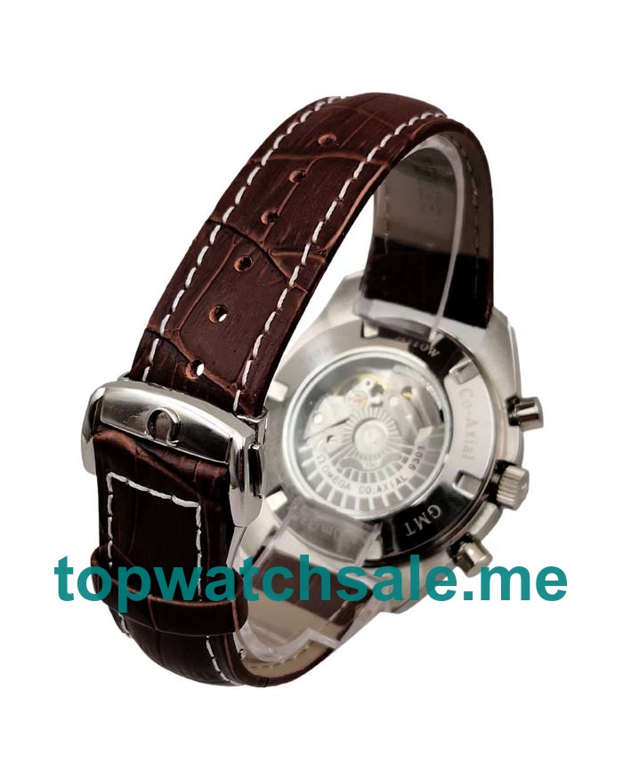 40 MM AAA Quality Omega Speedmaster GMT 3881.50.37 Replica Watches With Black Dials For Men