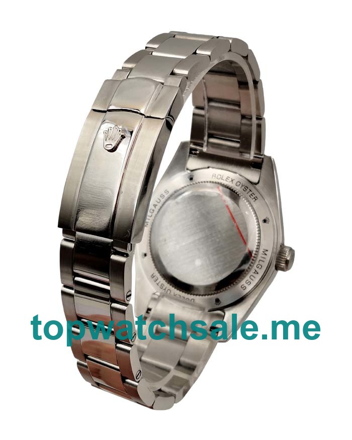 UK Best Replica Rolex Milgauss 116400 GV Watches With Black Dials For Men